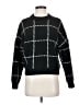 Abercrombie & Fitch 100% Polyester Checkered-gingham Black Pullover Sweater Size XS - photo 1