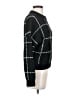 Abercrombie & Fitch 100% Polyester Checkered-gingham Black Pullover Sweater Size XS - photo 4