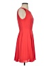 Express 100% Polyester Solid Pink Red Cocktail Dress Size 4 - photo 4