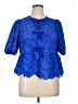 Shein 100% Polyester Blue Short Sleeve Blouse Size XL - photo 1