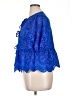 Shein 100% Polyester Blue Short Sleeve Blouse Size XL - photo 5
