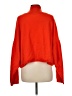 Free People 100% Cashmere Solid Orange Cashmere Pullover Sweater Size M - photo 2