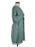 Blue Rain 100% Polyester Solid Teal Casual Dress Size M - photo 4