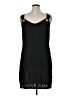 Unbranded 100% Polyester Solid Black Cocktail Dress Size XL - photo 2