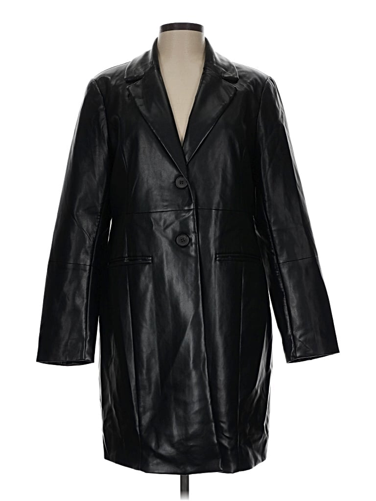 Pre-owned Avec Les Filles Coat In Black