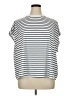Shein Curve Stripes White Short Sleeve Turtleneck Size 14 Plus (1) - photo 1
