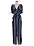 Xhilaration Stripes Blue Jumpsuit Size L - photo 1
