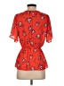Sienna Sky 100% Polyester Red Short Sleeve Blouse Size S - photo 2