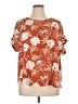 Maurices 100% Polyester Orange Short Sleeve Blouse Size 1X - photo 1
