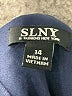 SLNY Solid Blue Cocktail Dress Size 14 - photo 7