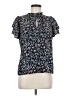 Sam and Jess Floral Blue Short Sleeve Blouse Size M - photo 1