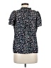 Sam and Jess Floral Blue Short Sleeve Blouse Size M - photo 2