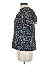 Sam and Jess Floral Blue Short Sleeve Blouse Size M - photo 5