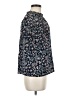 Sam and Jess Floral Blue Short Sleeve Blouse Size M - photo 4