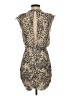 ALLSAINTS 100% Polyester Animal Print Tan Cocktail Dress Size 4 - photo 2