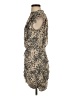 ALLSAINTS 100% Polyester Animal Print Tan Cocktail Dress Size 4 - photo 5