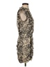 ALLSAINTS 100% Polyester Animal Print Tan Cocktail Dress Size 4 - photo 4
