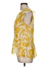 CAbi 100% Polyester Yellow Sleeveless Blouse Size M - photo 5