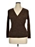 Nine West Brown 3/4 Sleeve T-Shirt Size XL - photo 1