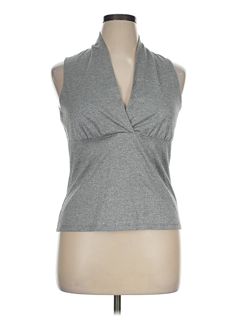 Pre-owned I.n. Studio Sleeveless T-shirt In Gray