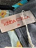 Kinga Csilla 100% Rayon Print Teal Cocktail Dress Size XS - photo 7