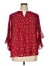 Timeson Red 3/4 Sleeve Blouse Size XL (estimated) - photo 1