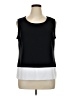 The Look Black Sleeveless Blouse Size XL - photo 1