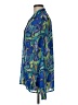 Assorted Brands 100% Polyester Print Blue Long Sleeve Blouse Size Med - Lg - photo 5