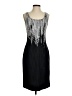 St. John Graphic Black Cocktail Dress Size 4 - photo 1