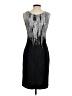 St. John Graphic Black Cocktail Dress Size 4 - photo 2