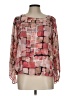 Alfani 100% Polyester Pink 3/4 Sleeve Blouse Size L (petite) - photo 1