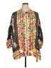 Johnny Was Gray 3/4 Sleeve Blouse Size XL (estimated) - photo 1