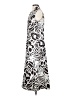 Chico's 100% Polyester Graphic Silver Casual Dress Size Sm (0) - photo 5