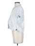 Everlane 100% Linen Stripes Blue Short Sleeve Blouse Size 00 - photo 5
