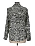 H&M 100% Polyester Animal Print Silver Long Sleeve Blouse Size 6 - photo 2