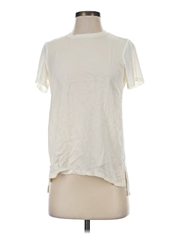 Theory Short Sleeve Silk Top (view 1)