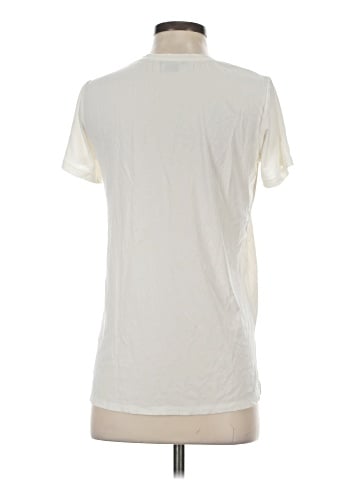 Theory Short Sleeve Silk Top (view 2)