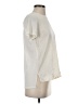 Theory 100% Silk Ivory Short Sleeve Silk Top Size P (petite) - photo 4