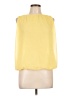 Max Studio 100% Polyester Yellow Short Sleeve Blouse Size L - photo 1