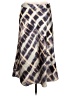H&M 100% Polyester Argyle Gray Formal Skirt Size 8 - photo 1