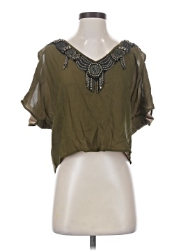 Leyen Decker Short Sleeve Silk Top