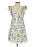 Wild Fable 100% Polyester Floral Ivory Cocktail Dress Size S - photo 2