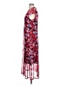Saint + Sofia Print Burgundy Cocktail Dress Size 10 - photo 5