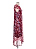 Saint + Sofia Print Burgundy Cocktail Dress Size 10 - photo 4