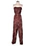 Timing 100% Polyester Paisley Burgundy Jumpsuit Size M - photo 1