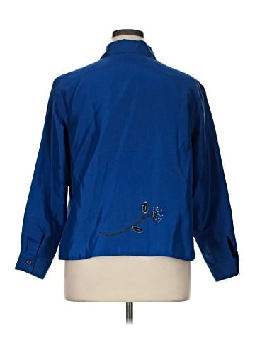 Coldwater Creek 3/4 Sleeve Silk Top (view 2)
