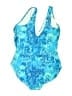 L.L.Bean Print Blue One Piece Swimsuit Size L (estimated) - photo 2