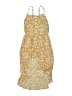 Art Class 100% Rayon Floral Yellow Dress Size 10 - 12 - photo 1