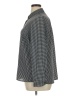 Apt. 9 100% Polyester Houndstooth Black Long Sleeve Blouse Size XL - photo 5