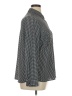 Apt. 9 100% Polyester Houndstooth Black Long Sleeve Blouse Size XL - photo 4